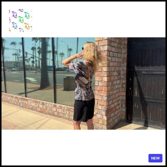 Oversized V-Neck Jersey Tee Y2K Streetwear Graphic Top Summer Fall - Picture 7 of 8